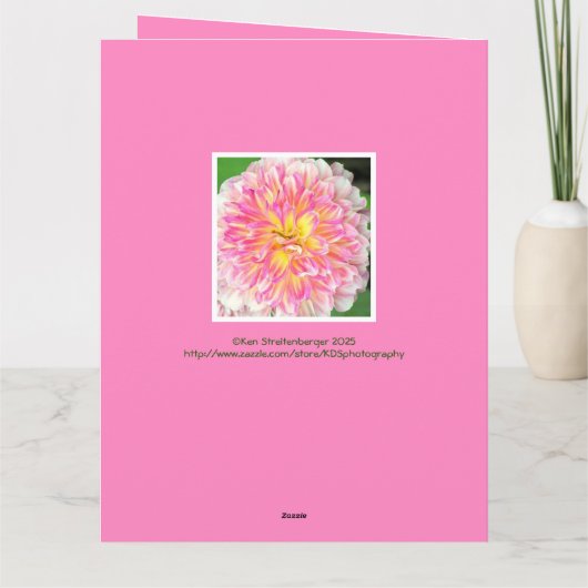 XTRA LARGE HAAL HET GOED UIT GROEP  BLOEMEN BEDANKKAART (Achterkant)