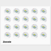 Xtreme Manatee Skydiving Ronde Sticker (Vel)