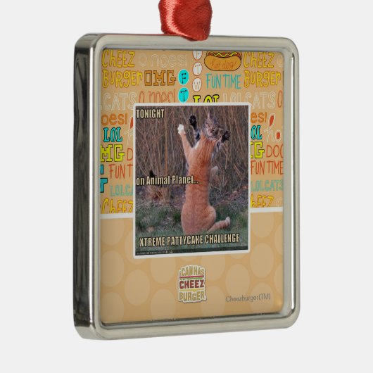 Xtreme PattyCake Challenge Metalen Ornament (Rechts)