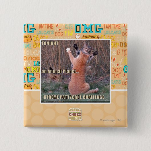 Xtreme PattyCake Challenge Vierkante Button 5,1 Cm (Voorkant)