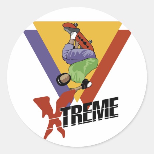 Xtreme Skateboarden stickers (Voorkant)