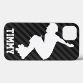 Xtreme Skating; zwarte en donkergrijze strepen Case-Mate iPhone Case (Achterkant (horizontaal))