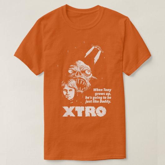 XTRO Retro 80s Horror Film T-shirt (Design voorkant)