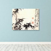 Xu Wei - Bamboe Canvas Afdruk (Insitu (Houten vloer))