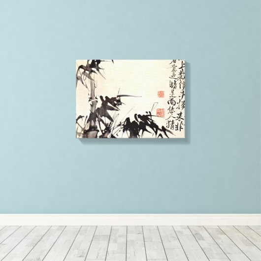 Xu Wei - Bamboe Canvas Afdruk (Insitu (Houten vloer))