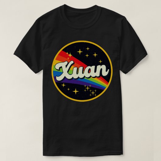 Xuan regenboog in ruimte  stijl t-shirt (Design voorkant)