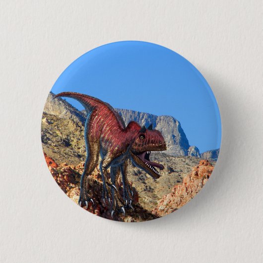 Xuanhanosaurus Dinosaur Ronde Button 5,7 Cm (Voorkant)
