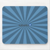 Xubuntu Linux Blue StarBurst Muismat (Voorkant)