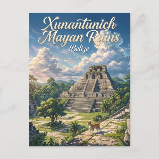Xunantunich Belize Briefkaart (Voorkant)