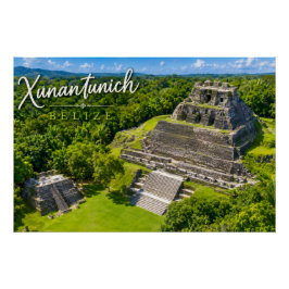 Xunantunich Belize Mayan archeologische bezienswaa Perfect Poster