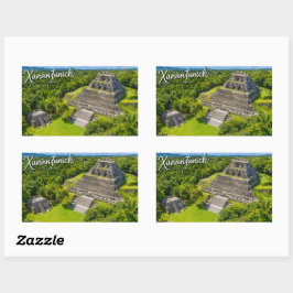 Xunantunich Belize Mayan archeologische bezienswaa Rechthoekige Sticker