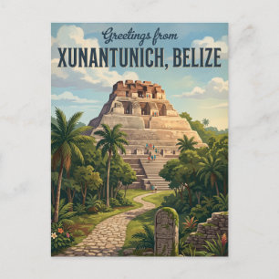 Xunantunich Mayaruïnes Belize Briefkaart