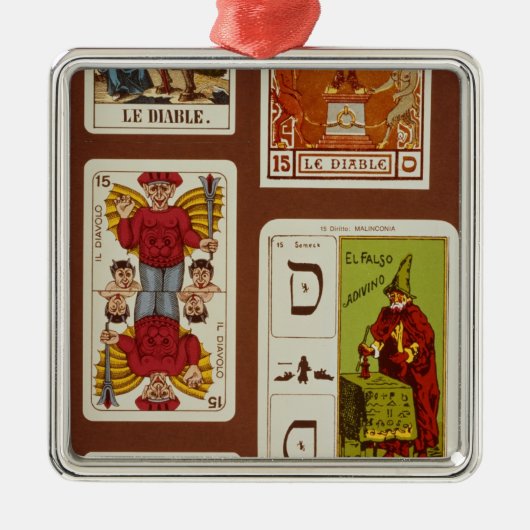 XV De duivel Metalen Ornament (Voorkant)