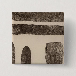 XV ijzergereedschap, dus Californië Vierkante Button 5,1 Cm