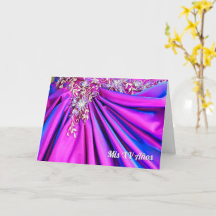 XV Quinceañera Hartelijk dank Kaart