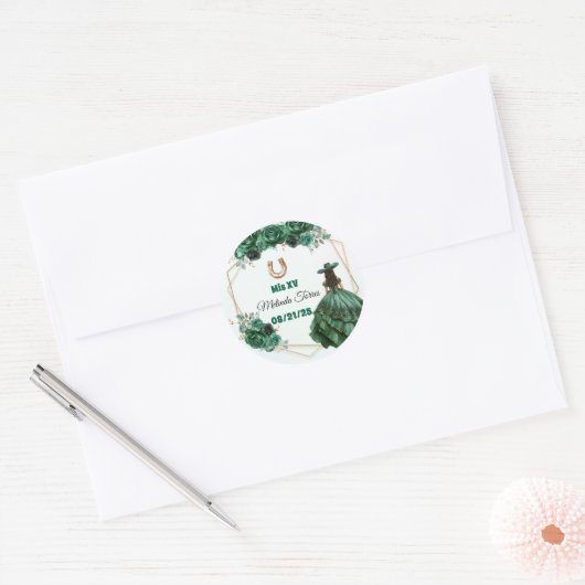 XV-stickers Ronde Sticker (Envelop)