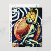 XVII Het Star Tarot-Briefkaart Briefkaart (Voorkant / Achterkant)