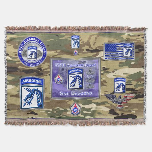 XVIII Airborne Corps Aandenken Deken (Voorkant)