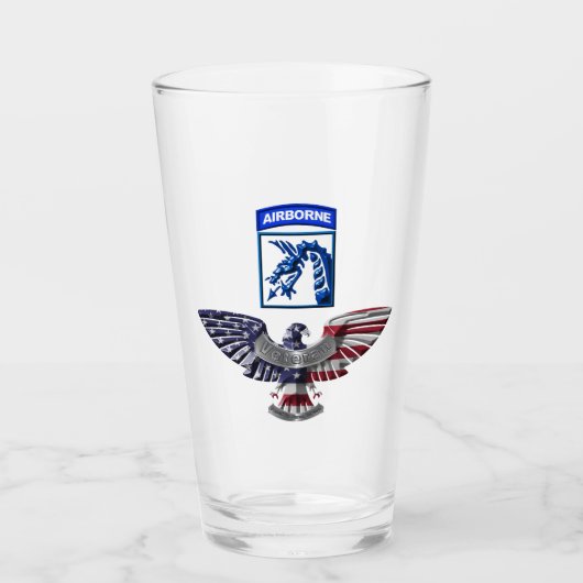 XVIII Airborne Corps Adelaar Glas (Voorkant)