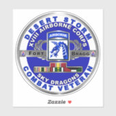 XVIII AIRBORNE CORPS Desert Storm Veteraan Sticker (Vel)