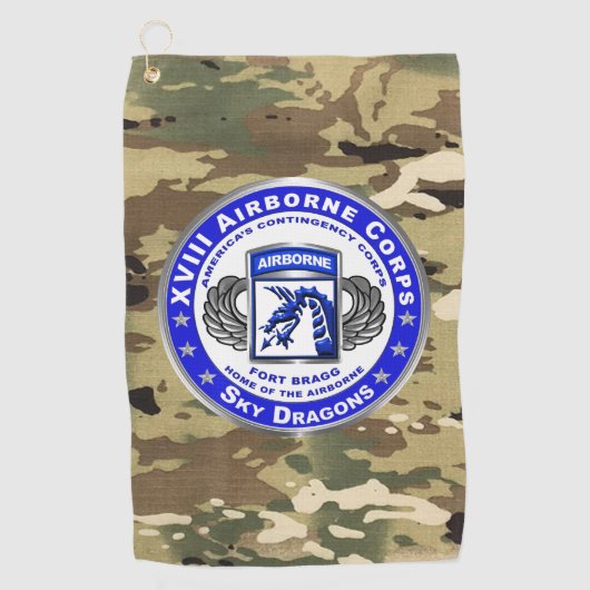 XVIII AIRBORNE CORPS GOLFHANDDOEK (Voorkant)