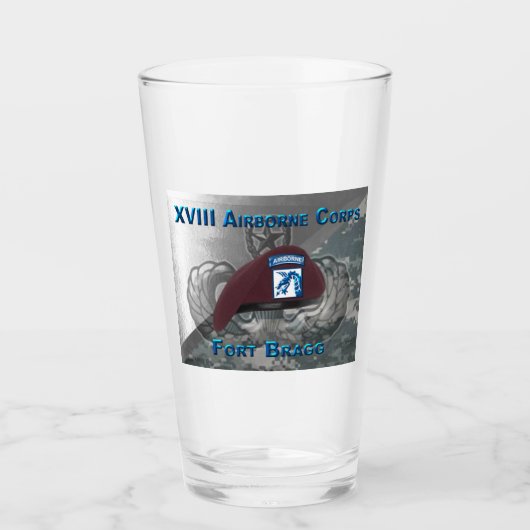 XVIII Airborne Corps “Hemelse Draken” Glas (Voorkant)