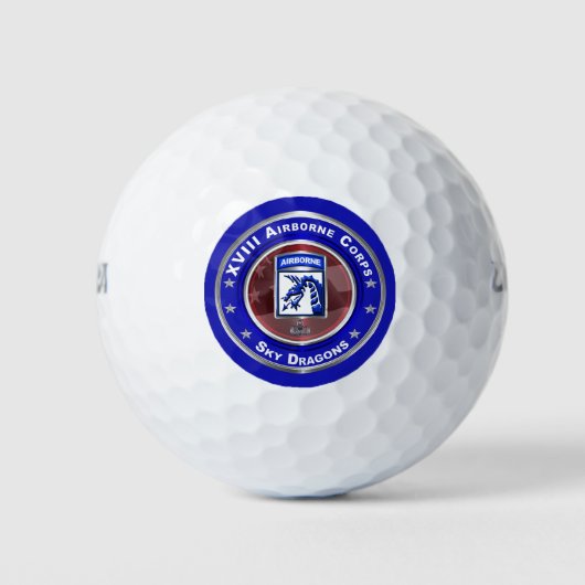XVIII Airborne Corps – Hemelse Draken Golfballen (Voorkant)
