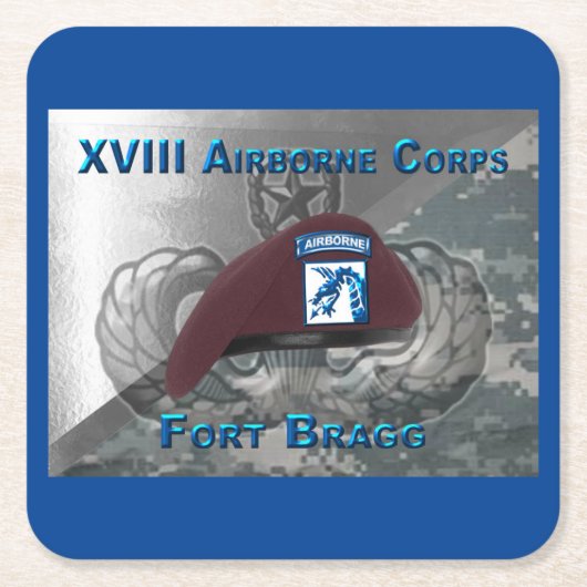 XVIII Airborne Corps Kartonnen Onderzetters (Voorkant)