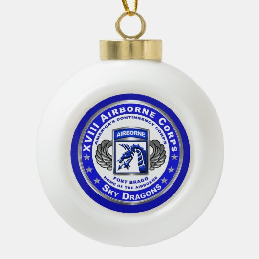 XVIII Airborne Corps Keramische Bal Ornament (Voorkant)