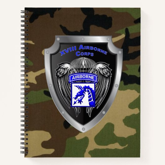 XVIII Airborne Corps Notitieboek (Voorkant)