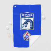 XVIII Airborne Corps Patch & Insignia Golfhanddoek (Insitu)