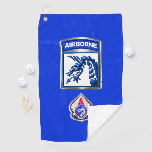 XVIII Airborne Corps Patch & Insignia Golfhanddoek (Insitu)