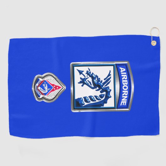 XVIII Airborne Corps Patch & Insignia Golfhanddoek (Horizontaal)