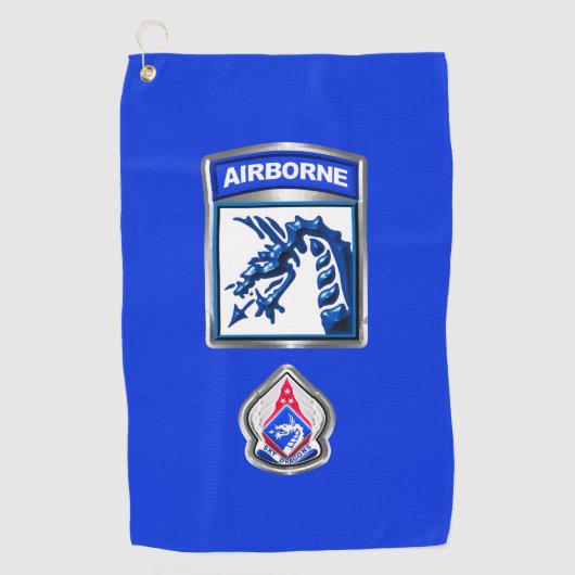 XVIII Airborne Corps Patch & Insignia Golfhanddoek (Voorkant)