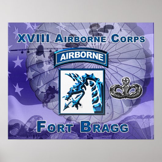 XVIII Airborne Corps Poster New Design! (Voorkant)