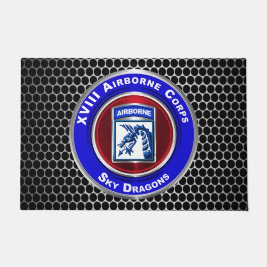 XVIII Airborne Corps Sky Dragons Deurmat (Voorkant)