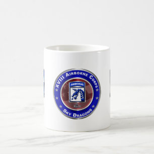 XVIII Airborne Corps Sky Dragons Koffiemok