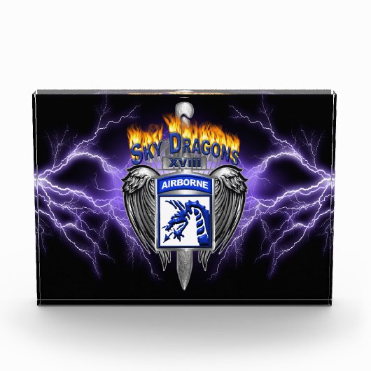 XVIII Airborne Corps Sky Dragons Maatwerk Fotoblokken (Voorkant)