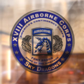 XVIII Airborne Corps SKY DRAGONS Raamsticker (Vel 2)