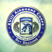 XVIII Airborne Corps SKY DRAGONS Raamsticker (Vel 3)