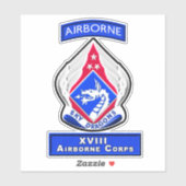 XVIII AIRBORNE CORPS STICKER (Vel)