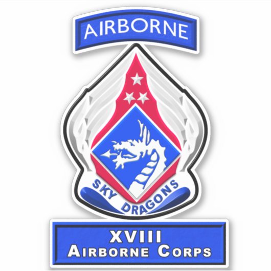 XVIII AIRBORNE CORPS STICKER (Voorkant)