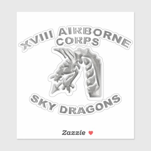 XVIII AIRBORNE CORPS STICKER (Vel)