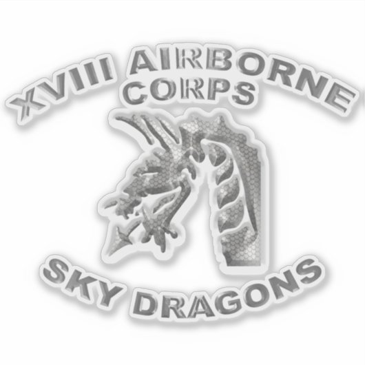 XVIII AIRBORNE CORPS STICKER (Voorkant)