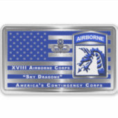 XVIII AIRBORNE CORPS STICKER (Voorkant)