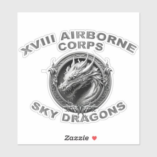 XVIII AIRBORNE CORPS STICKER (Vel)