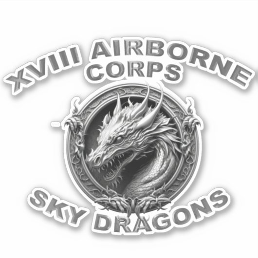 XVIII AIRBORNE CORPS STICKER (Voorkant)
