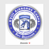 XVIII AIRBORNE CORPS STICKER (Vel)