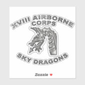 XVIII AIRBORNE CORPS STICKER (Vel)