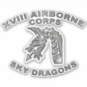 XVIII AIRBORNE CORPS STICKER (Voorkant)